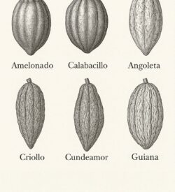 Cacao Varietals Drawing